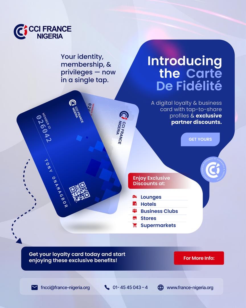 Carte De Fidélité — FNCCI loyalty and business card